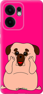 Силиконовый чехол Весёлый мопс для Oppo Reno13 F 5G / Reno13 F 4G - 4908u-3955 изображение 