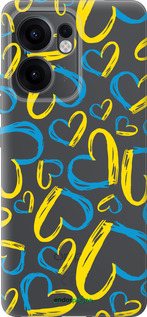 Силиконовый чехол Сердца UA для Oppo Reno13 F 5G / Reno13 F 4G - 5292u-3955 изображение 