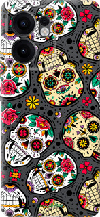 Силиконовый чехол Черепа для Oppo Reno13 F 5G / Reno13 F 4G - 5471u-3955 изображение 