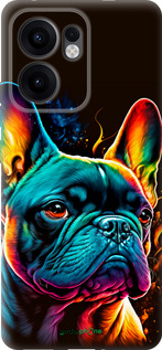 Силіконовий чехол Яскравий бульдог для Oppo Reno13 F 5G / Reno13 F 4G - 5547u-3955 изображение 