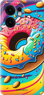 Силиконовый чехол Пончик радуга для Oppo Reno13 F 5G / Reno13 F 4G - 5584u-3955 изображение 