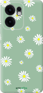 Силиконовый чехол Ромашки v4 для Oppo Reno13 F 5G / Reno13 F 4G - 5603u-3955 изображение 