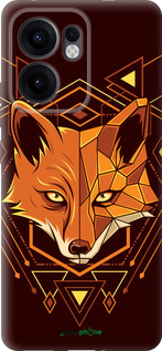 Силіконовий чехол Лисиця геометрія для Oppo Reno13 F 5G / Reno13 F 4G - 5607u-3955 изображение 