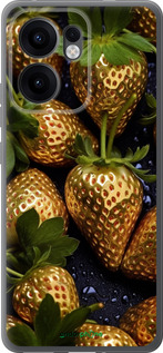 Силиконовый чехол Золотая клубника для Oppo Reno13 F 5G / Reno13 F 4G - 5637u-3955 изображение 