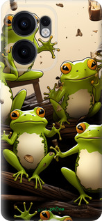 Силиконовый чехол Жабки для Oppo Reno13 F 5G / Reno13 F 4G - 5656u-3955 изображение 