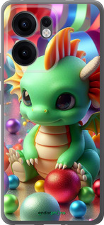 Силиконовый чехол 'Веселый дракончик' для Oppo Reno13 F 5G / Reno13 F 4G изображение 1