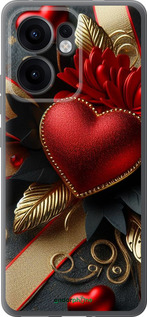 Силиконовый чехол 'Сердечки v2' для Oppo Reno13 F 5G / Reno13 F 4G изображение 1