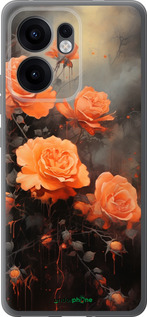 Силіконовий чехол Оранжеві троянди для Oppo Reno13 F 5G / Reno13 F 4G - 5944u-3955 изображение 