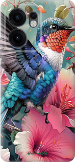 Силиконовый чехол Сказочная колибри для Oppo Reno13 F 5G / Reno13 F 4G - 6051u-3955 изображение 