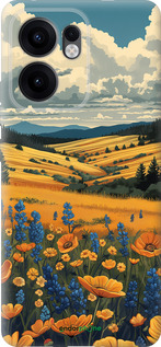 Силиконовый чехол Украинское поле для Oppo Reno13 F 5G / Reno13 F 4G - 6082u-3955 изображение 