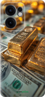Силіконовий чехол Злитки та долари для Oppo Reno13 F 5G / Reno13 F 4G - 6105u-3955 изображение 