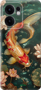 Силиконовый чехол Мелодия Лотоса для Oppo Reno13 F 5G / Reno13 F 4G - 6106u-3955 изображение 