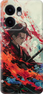 Силиконовый чехол Битва стихий для Oppo Reno13 F 5G / Reno13 F 4G - 6110u-3955 изображение 