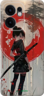 Силиконовый чехол Сумерки воина: Танец с катаной для Oppo Reno13 F 5G / Reno13 F 4G - 6123u-3955 изображение 