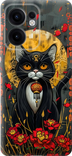 Силиконовый чехол China Cat для Oppo Reno13 F 5G / Reno13 F 4G - 6134u-3955 изображение 