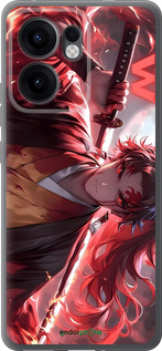 Силиконовый чехол Аниме воин для Oppo Reno13 F 5G / Reno13 F 4G - 6281u-3955 изображение 