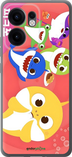 Силіконовий чехол Бейби Шаркс для Oppo Reno13 F 5G / Reno13 F 4G - 6305u-3955 изображение 