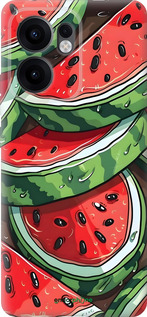 Силиконовый чехол Арбуз для Oppo Reno13 F 5G / Reno13 F 4G - 6315u-3955 изображение 