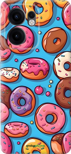 Силиконовый чехол Пончики для Oppo Reno13 F 5G / Reno13 F 4G - 6318u-3955 изображение 