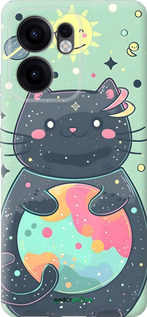 Силиконовый чехол Милый котик для Oppo Reno13 F 5G / Reno13 F 4G - 6364u-3955 изображение 