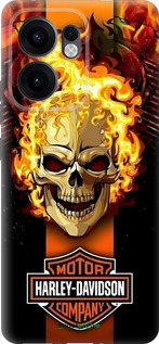 Силиконовый чехол Харлей девидсон для Oppo Reno13 F 5G / Reno13 F 4G - 6370u-3955 изображение 