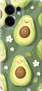 Силиконовый чехол Авокадо для Oppo Reno13 F 5G / Reno13 F 4G - 6380u-3955 изображение 