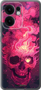 Силиконовый чехол Череп арт для Oppo Reno13 F 5G / Reno13 F 4G - 6385u-3955 изображение 