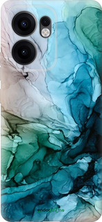 Силиконовый чехол С красочной абстрактной картиной Соленые берега для Oppo Reno13 F 5G / Reno13 F 4G - 6405u-3955 изображение 