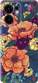 Силіконовий чехол Із зображенням польових квітів для Oppo Reno13 F 5G / Reno13 F 4G - 6419u-3955 изображение 