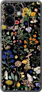 Силіконовий чехол З квітами для Oppo Reno13 F 5G / Reno13 F 4G - 6422u-3955 изображение 