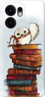 Силиконовый чехол Сова и книги для Oppo Reno13 F 5G / Reno13 F 4G - 6436u-3955 изображение 