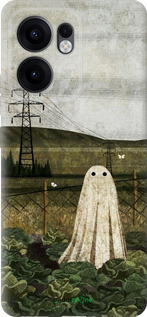Силиконовый чехол Иллюстрация призрак в капусте для Oppo Reno13 F 5G / Reno13 F 4G - 6440u-3955 изображение 