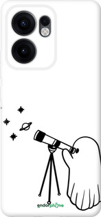 Силиконовый чехол Привидение астроном для Oppo Reno13 F 5G / Reno13 F 4G - 6444u-3955 изображение 