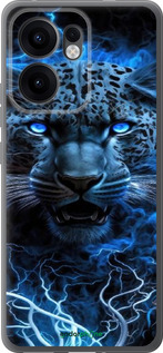 Силиконовый чехол Ледяной леопард для Oppo Reno13 F 5G / Reno13 F 4G - 6460u-3955 изображение 