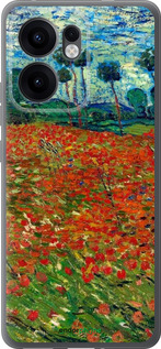 Силиконовый чехол Винсент Ван Гог-Маковое поле для Oppo Reno13 F 5G / Reno13 F 4G - 6466u-3955 изображение 