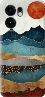 Силиконовый чехол Янтарный закат для Oppo Reno13 F 5G / Reno13 F 4G - 6475u-3955 изображение 