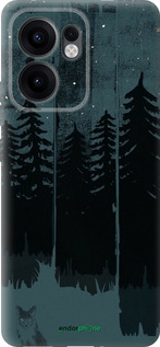 Силиконовый чехол Лиса и ночной лес для Oppo Reno13 F 5G / Reno13 F 4G - 6481u-3955 изображение 