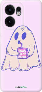 Силиконовый чехол Милый призрак для Oppo Reno13 F 5G / Reno13 F 4G - 6507u-3955 изображение 