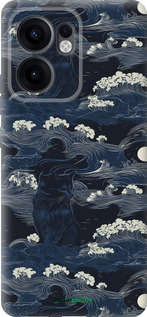 Силіконовий чехол Морська тематика у стилі арт-деко для Oppo Reno13 F 5G / Reno13 F 4G - 6520u-3955 изображение 