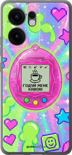 Силиконовый чехол 'Y2K Aesthetic Retro Pet: Годуй мене кавою' для Oppo Reno13 F 5G / Reno13 F 4G изображение 3