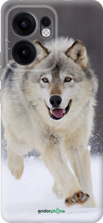 Силиконовый чехол Бегущий волк для Oppo Reno13 F 5G / Reno13 F 4G - 826u-3955 изображение 