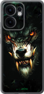 Силиконовый чехол Дьявольский волк для Oppo Reno13 F 5G / Reno13 F 4G - 833u-3955 изображение 