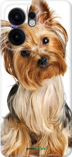 Силиконовый чехол Йоркширский терьер с хвостиком для Oppo Reno13 F 5G / Reno13 F 4G - 930u-3955 изображение 
