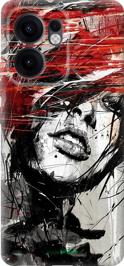 Силіконовий чехол Обличчя дівчини для Oppo Reno13 F 5G / Reno13 F 4G - 1162u-3955 изображение 