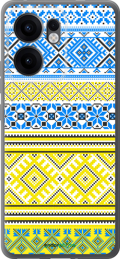 Силиконовый чехол Вышиванка 40 для Oppo Reno13 F 5G / Reno13 F 4G - 1174u-3955 изображение 