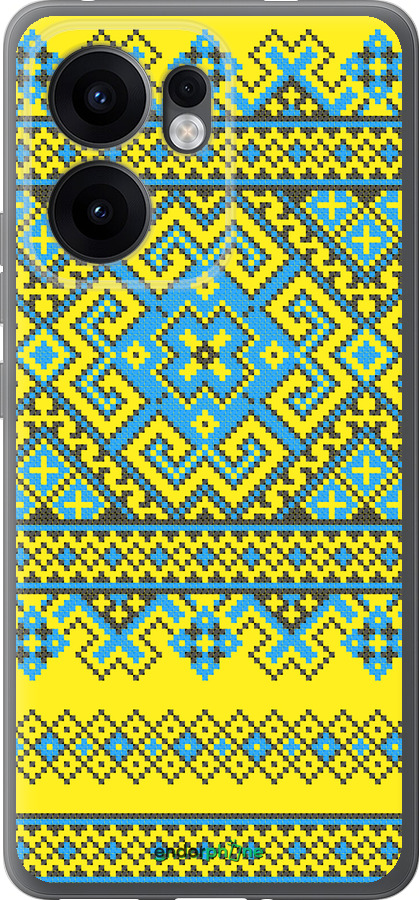 Силиконовый чехол Вышиванка 41 для Oppo Reno13 F 5G / Reno13 F 4G - 1175u-3955 изображение 