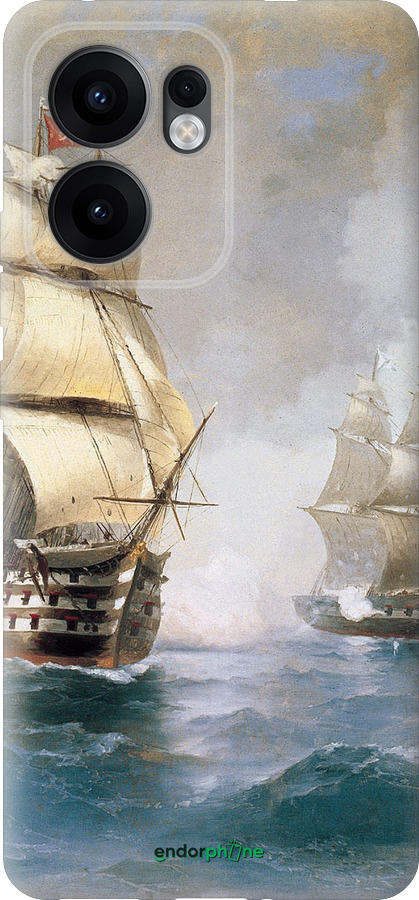 Силиконовый чехол Айвазовский. Корабли для Oppo Reno13 F 5G / Reno13 F 4G - 160u-3955 изображение 