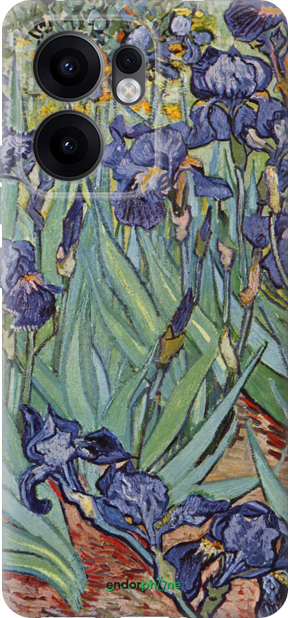 Силиконовый чехол Винсент Ван Гог. Ирисы для Oppo Reno13 F 5G / Reno13 F 4G - 161u-3955 изображение 