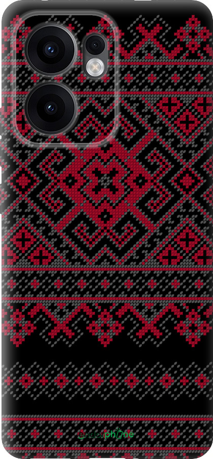 Силиконовый чехол Вышиванка 52 для Oppo Reno13 F 5G / Reno13 F 4G - 1763u-3955 изображение 