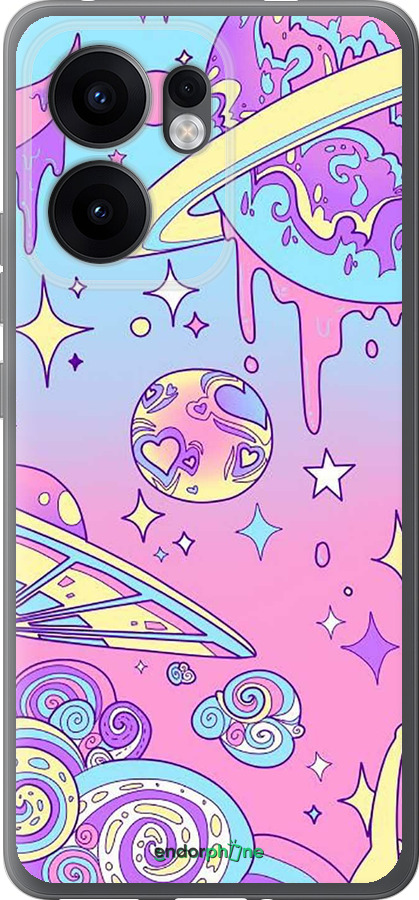 Силіконовий чехол Рожева галактика для Oppo Reno13 F 5G / Reno13 F 4G - 4146u-3955 изображение 